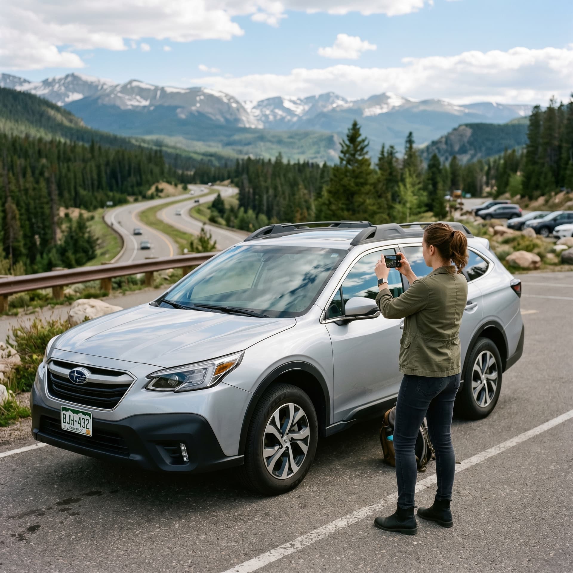 Klant fotografeert begeleide